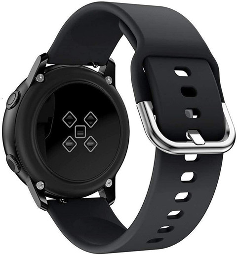 AOnes 22mm Silicone Belt Watch Strap with Metal Buckle Compatible