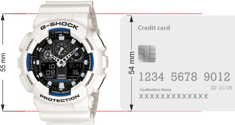 CASIO GA-100B-7ADR G-Shock ( GA-100B-7ADR ) Analog-Digital Watch
