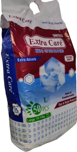 Extra Care Extra Absorb Pant Style Diapers Size (large) 50 pcs