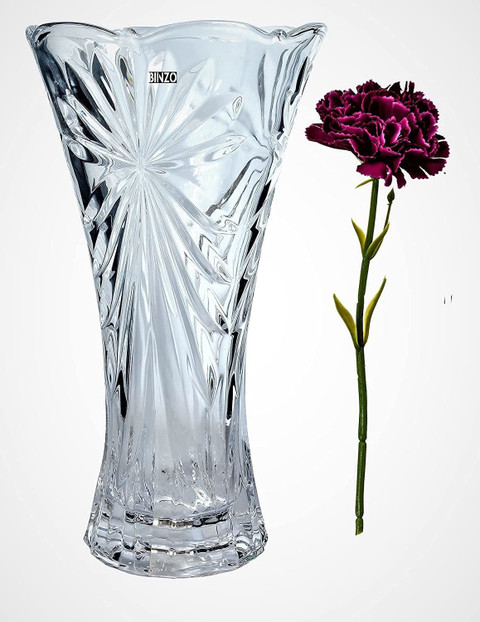 BINZO Flower Vase/Pot/Holder, Long Flower Vase for Home Decoration