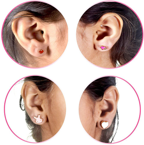 Skylofts Pack of 36 Earring Set Artificial Jewellery for Girls Stud Earring  for Kids Plastic Stud Earring