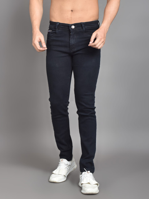 Black Horse Slim Men Black Jeans