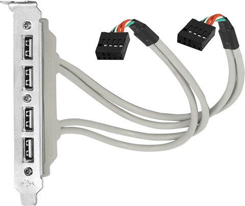 LipiWorld Ports USB Header Port Slot Plate Panel Cable