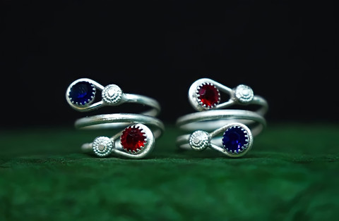 Qrown alloy silver plated fancy bichua, bichiy,a toe ring Alloy Toe Ring