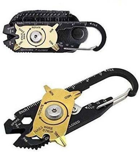 SHB 20-IN-1 POCKET MULTI TOOLS WITHOUT LEATHER CASE KEYCHAIN EDC