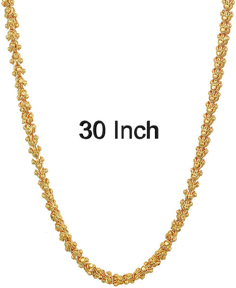TANVI J Bokul Chain 30 Inch Gold-plated Plated Copper Chain Price
