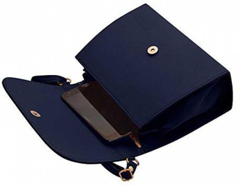 Smartgallery Blue Hand-held Bag With Stylish flower design for