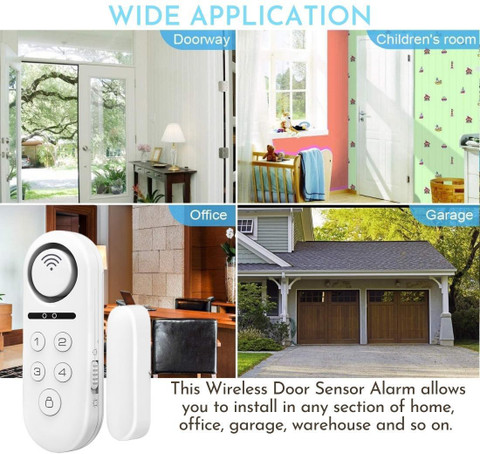 Smiledrive Smart Door Window Open Sensor Alarm Wifi Security System for  Home Office Door Window Door Window Alarm