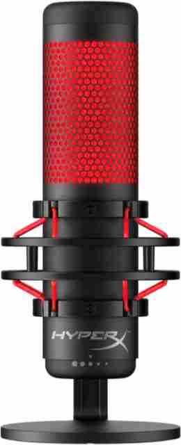 HyperX QuadCast - USB Condenser Gaming Microphone for PC, PS4,Red