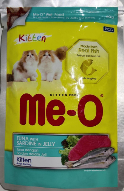 Me-O meo kitten gravy jelly treat combo of 8pcs by Aquatica fishes