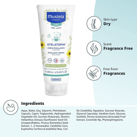Mustela Stelatopia Emollient Cream Price in India, Buy Mustela