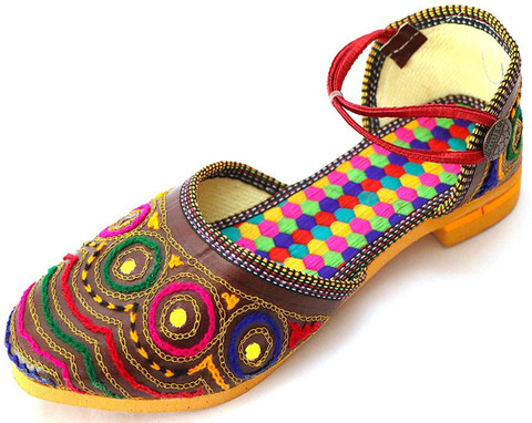 ASIDEA Combo of Punjabi jutti and Multicolor sandal Jutis For Women
