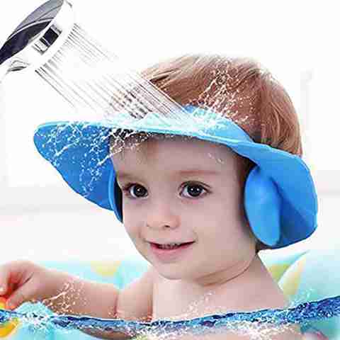 s23 Kids Baby Shower Cap Child Bath Shower Cap Hat Wash Hair