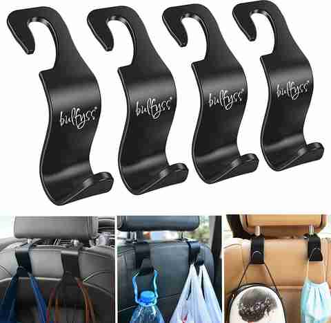 Bulfyss Bulfyss Car Backseat Headrest Hook/Hanger Universal