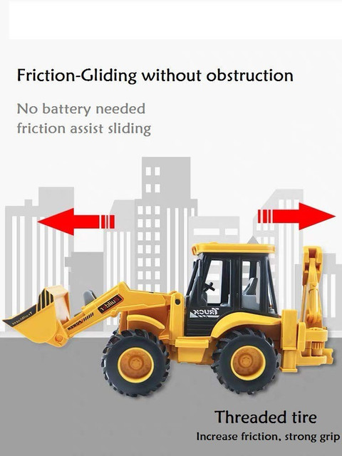 DEZICON ECOM Construction Trucks JCB Toy Loader and Excavator Engineering  Toy for Y+ Above