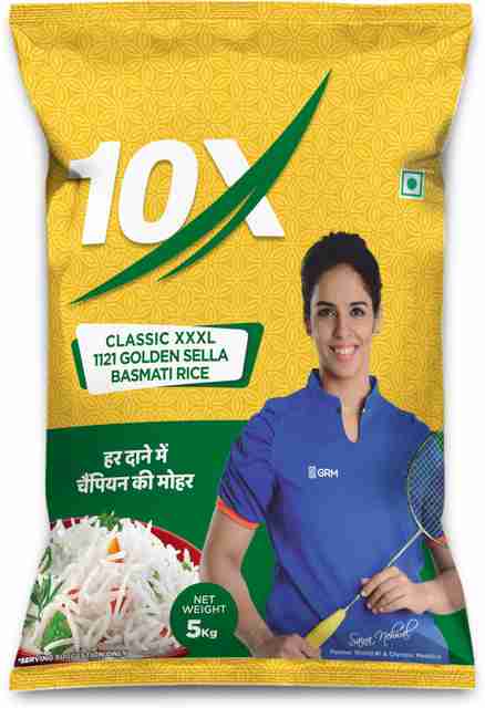 10x Classic XXXL 1121 Golden Sella Basmati Rice, Yellow Basmati