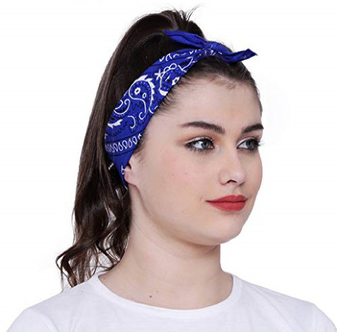 Bismaadh 100% Pure Cotton Double Sided Print Paisley Bandana Party
