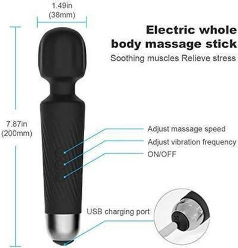 flying india Handheld Wand Massager Vibrator F161 Personal Body Wand Massager  Vibrator Mini Handheld Rechargeable Waterproof T161 Massager