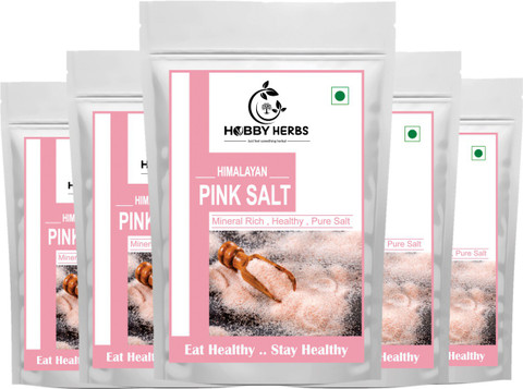 Hobby Herbs Himalayan Pink Rock Salt 5Kg for Healthy Cooking