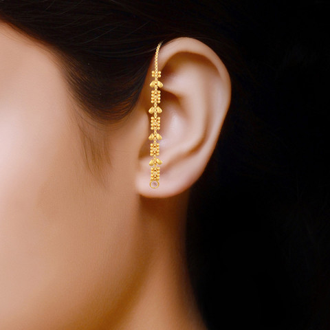 Buy VIGHNAHARTA one gram gold Plated Kanchain Ear