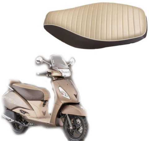 Venues Pu Leather Seat Cover for Jupiter (Brown Coffee and Beige