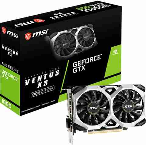 MSI GeForce GTX 1650 D6 VENTUS XS OC GDDR6X 4 GB NVIDIA Chipset