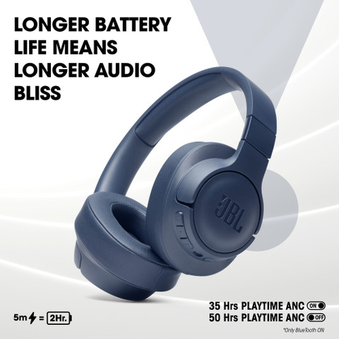 JBL Tune 760NC Active Noise Cancelling, 50 Hr Playtime, Fast Pair