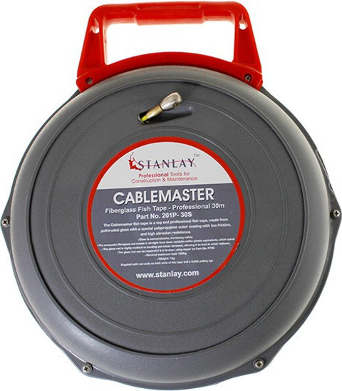 Stanlay Cablemaster Fish Tape 30 meter coated fiberglass wire
