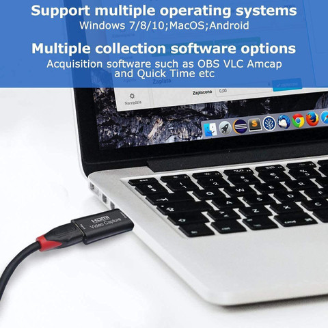 microware HDMI to USB video capture card, Live video streaming and  recording device Media Streaming Device