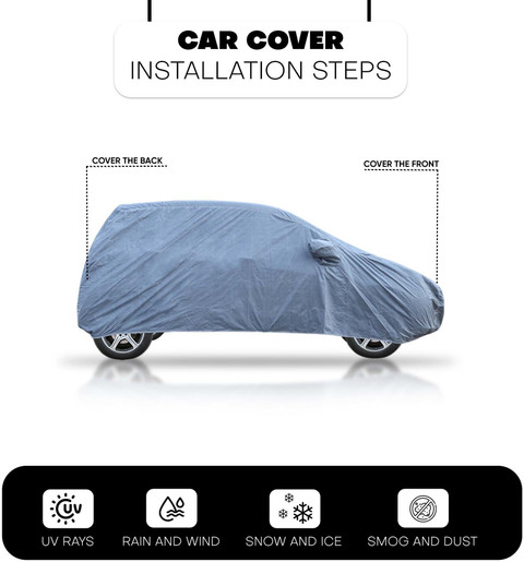 GoMechanic Car Cover For Tata Tiago (With Mirror Pockets) Price in