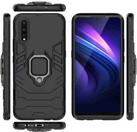 Cowboy Back Cover for Vivo S1, 1907 (Black, Dual Protection) - Image 4