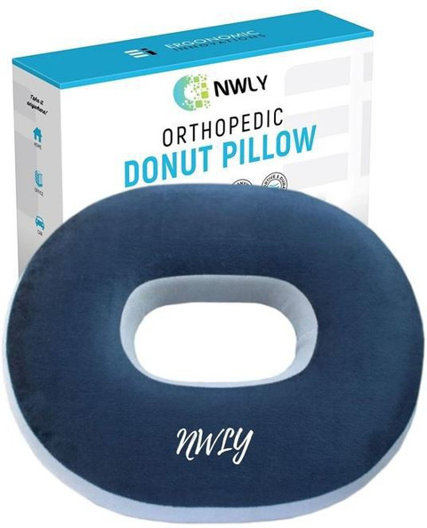 NWLY Donut Ring Pillow Cushion For Piles Coccyx Sciatica Tailbone