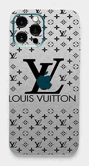 CLAXA Silver Louis Vuitton Apple iPhone 12 Pro Max Back Skin Guard