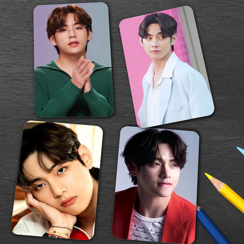 BTS V Bias Pack 02 Photo cards ( Set of 16 + 2 Freebies ) Fine Art