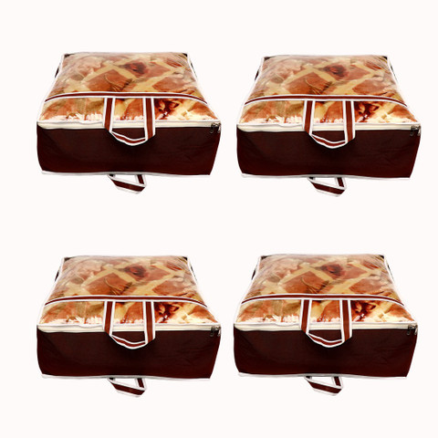 PRAHAN INTERNATIONAL Non Woven Blanket Cover Bag With Handle Pack Of  PI-C4B002