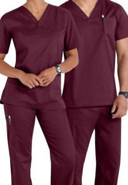 AJAY Unisex Doctors Scrub Suit Purple 44/XXL Shirt, Pant Hospital Scrub