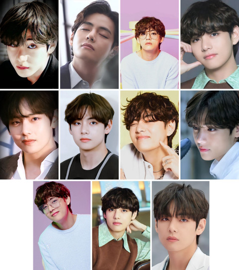 Pack of 11 BTS Member Taehyung (V) Photocard set for BTS Fans | HD