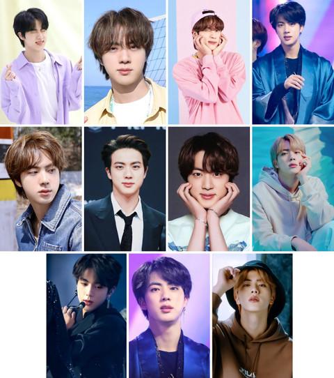 Btsのジンさんのphotocards！ Pack of 11 BTS Member Jin Photocard set for BTS Fans | HD Quality