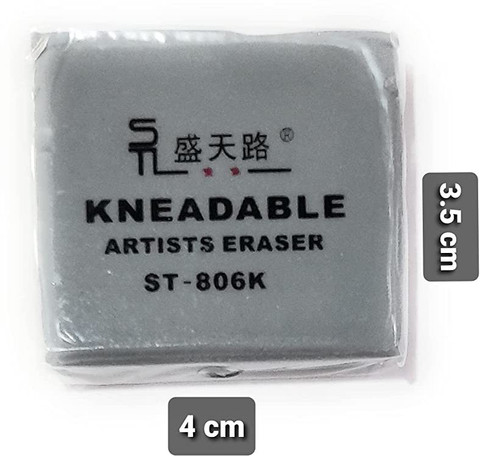 Marie's Artist 3 Pack Of 4B Erasers, Professional Quality Removes Charcoal, Graphite And Other Lead More Completely