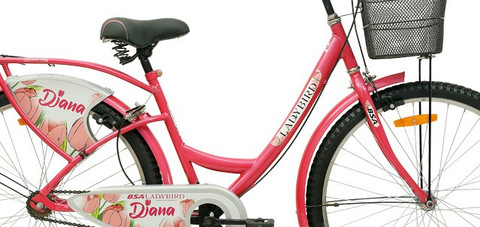 BSA LADYBIRD DIANA 26 PINK 26 T (inch) Girls Cycle/Womens Cycle