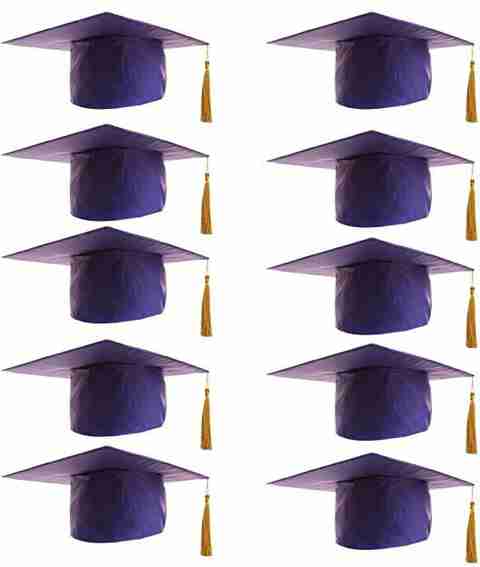 ITSMYCOSTUME Graduation Convocation Cap Pack of 10 for Kids Kids