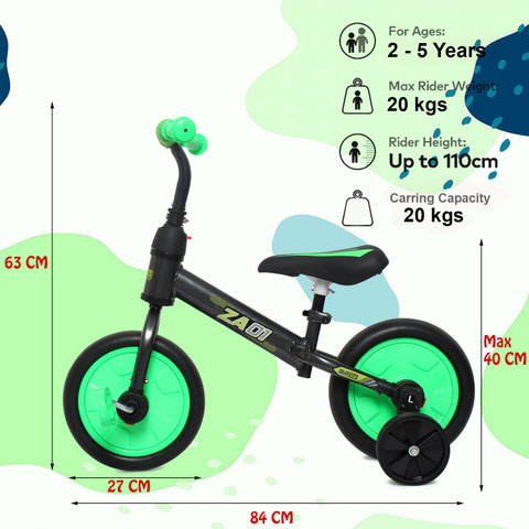 ehomekart 4in1 Pedal Free Balance Bikes for Kids 12 T (inch
