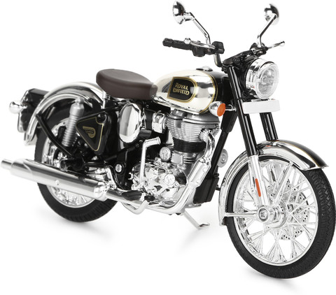 ROYAL ENFIELD Classic 350 Scale Model Chrome Black Car Hanging
