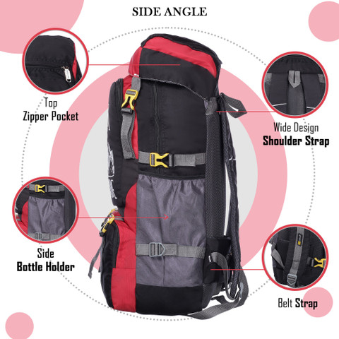 Matsun 65 L Polyester Travel Outdoor Hacking Bags, Mountain Trekking For  Men And Women Rucksack 65 L