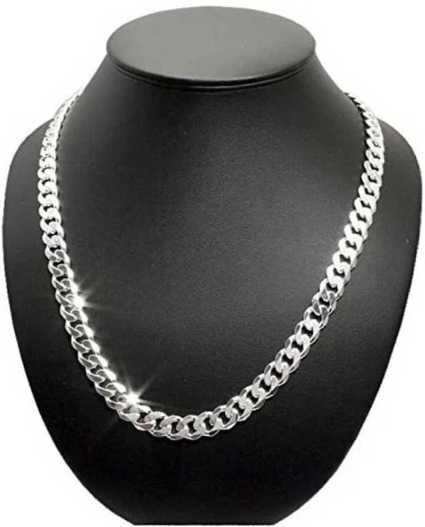 FASHION AUTHORS Made in Italy Stylish Silver Chain For Men (Superior and  fine Imported Quality) Steel Chain