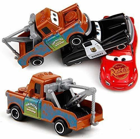 6pcs Deesney Pixar Cars Lighting McQueen Mater Diecast