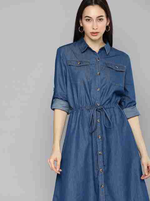 chemistry denim dress Buy Chemistry Denim Shirt Dress - Dresses for Women 33012680