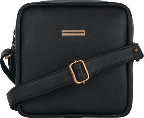 Pramadda Pure Luxury Black Sling Bag Stylish Square Crossbody Side