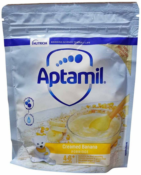 Aptamil Creamed Banana Porridge (4-6m+) 125g Cereal Price in