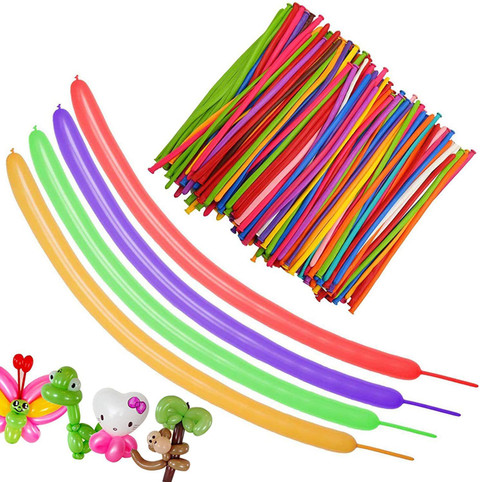 Sosis Balon Karışık Renk (100 Adet)